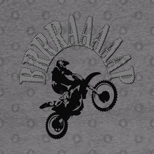 Brrraaaaap Dirtbike Motocross Design In Grey by taiche